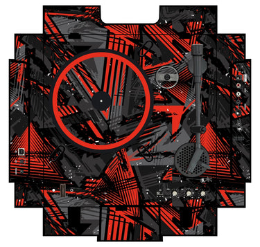 Numark PT 01 incl. Sides Skin Ridge Red